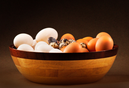 Bowl of Eggs Food Photography