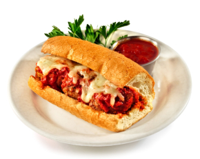 Rosatis Meatball Sandwich Food Photography