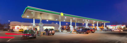 BP Gas Station Panorama